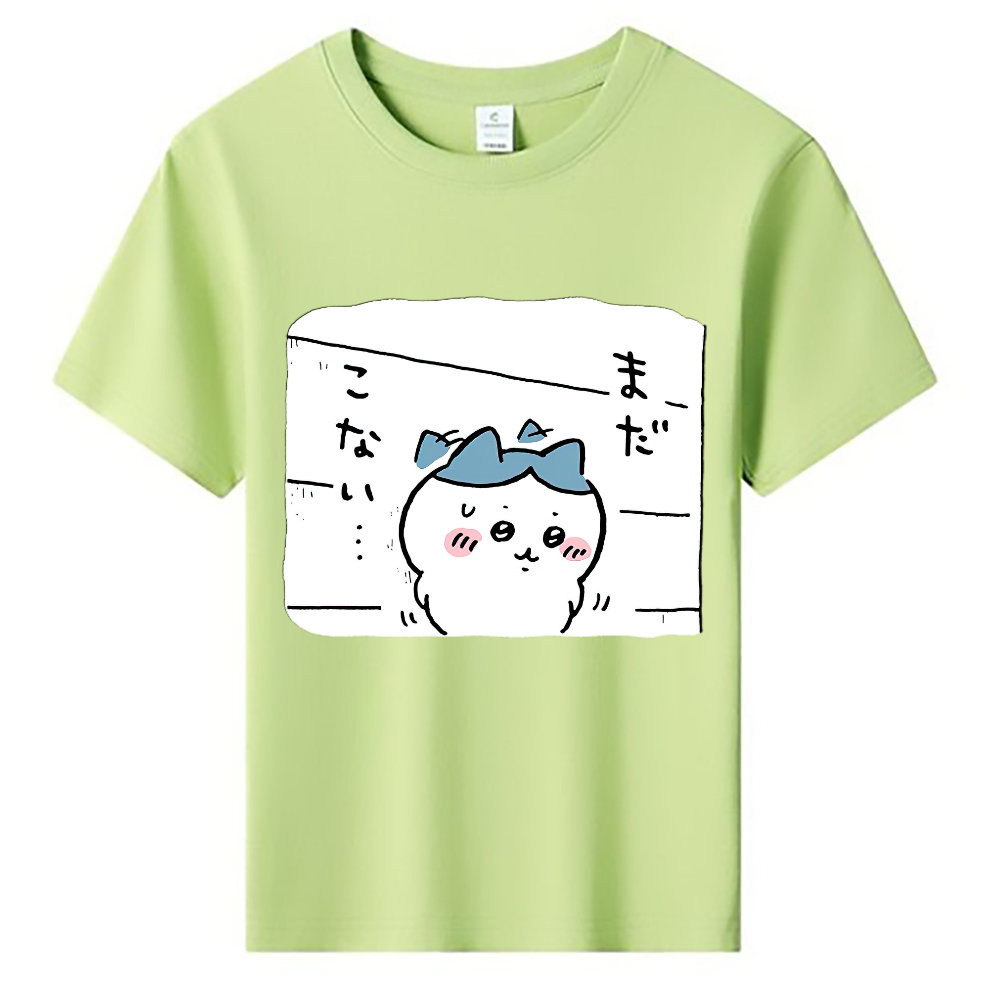 （画像用） ちいかわ ハチワレ Chii-kawa hachiware 綿100％キッズTシャツ（フロントプリント）